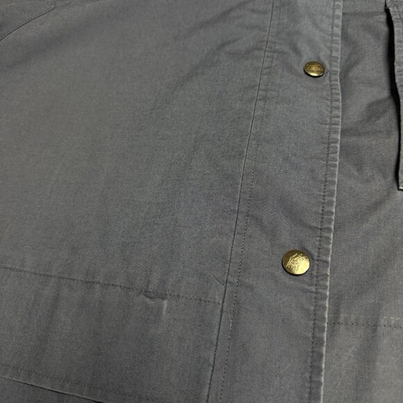 Vintage Burberry Jacket Womens Large 24x28 Blue Hide a Hood England - Picture 4 of 16